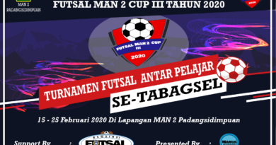 MAN 2 CUP III : Turnamen Futsal Antar Pelajar Se-Tabagsel